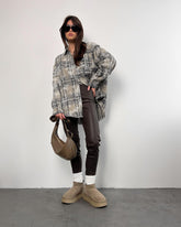 Vintage Plaid Checkered Cotton Shirt